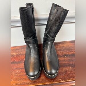 Talbots Chic Black Knee-High Tish Boots size 7M